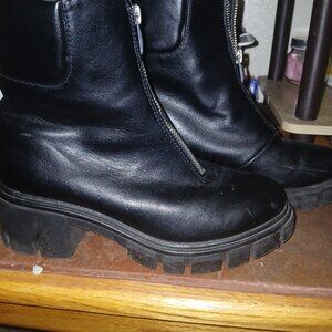 Me Too Leather Combat Boots